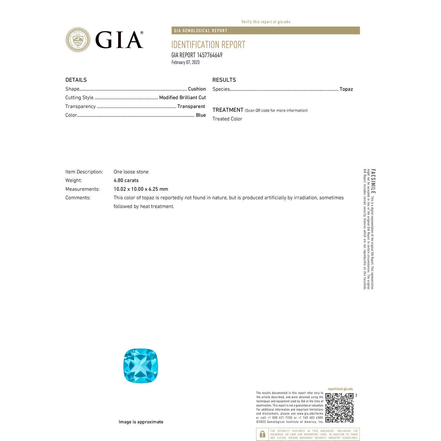 Moderno Anello Angara Nature certificato GIA con cuscino da 4,8 carati in oro 14K in vendita