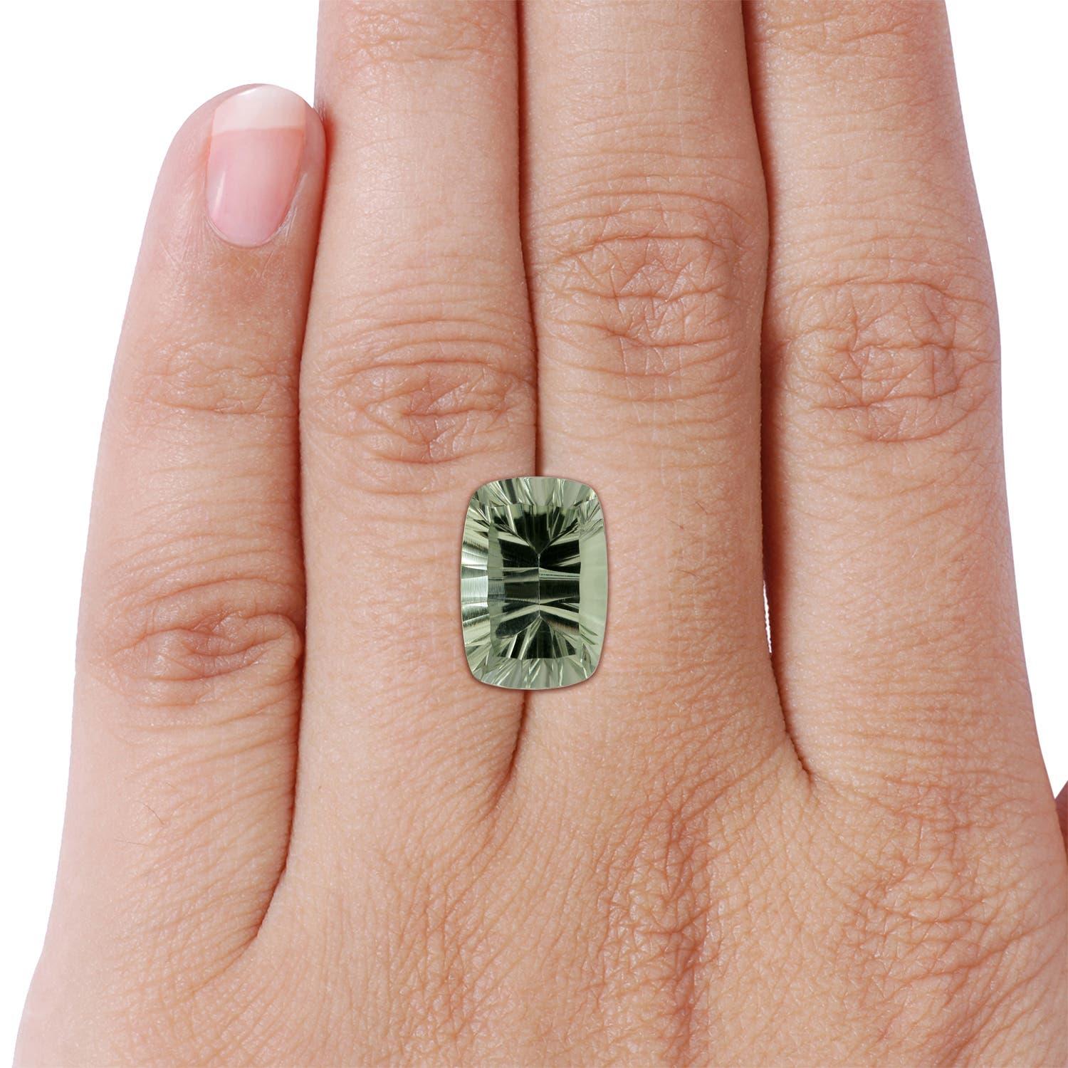 Anello con ametista verde da 5,99 carati e certificato GIA di Angara in oro 14 carati in vendita 2