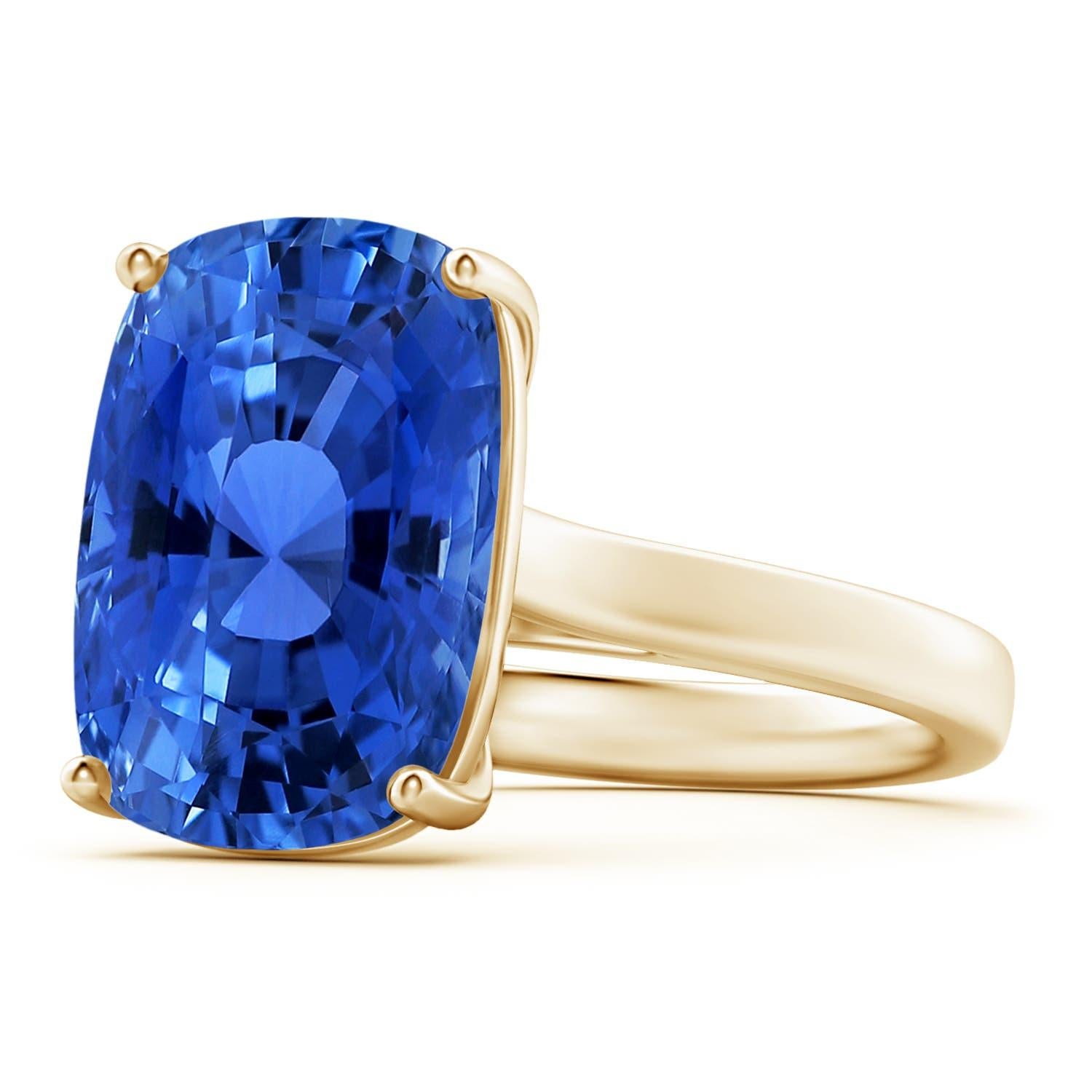 Angara Nature certifié GIA 7.06ct saphir solitaire or 14K en vente 4