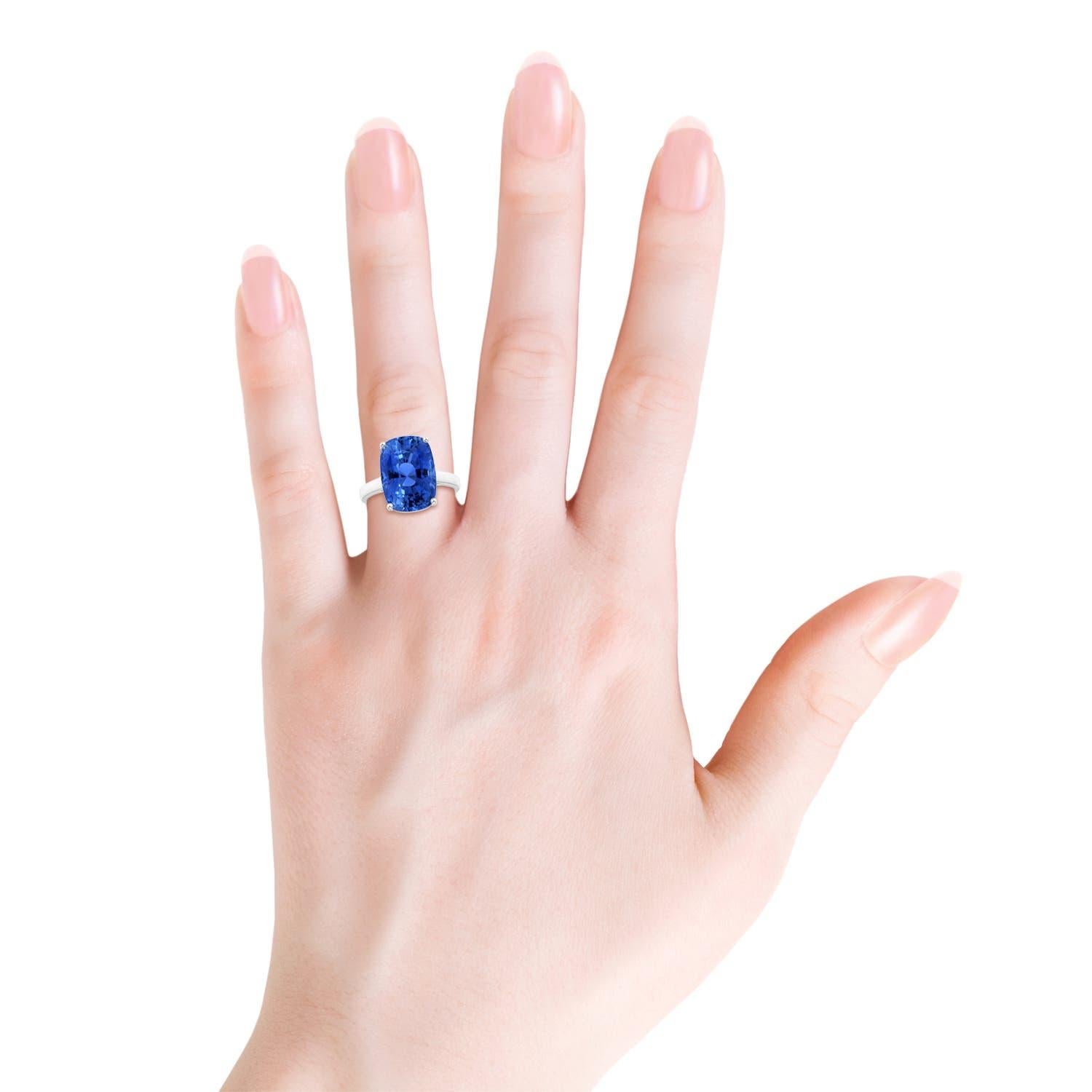 Angara Nature certifié GIA 7.06ct saphir solitaire or 14K Pour femmes en vente