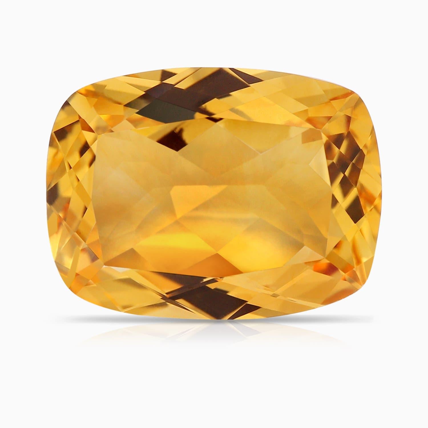 Anello con citrino naturale di 8,92 ct certificato GIA di Angara in oro 14K per donna in vendita 2