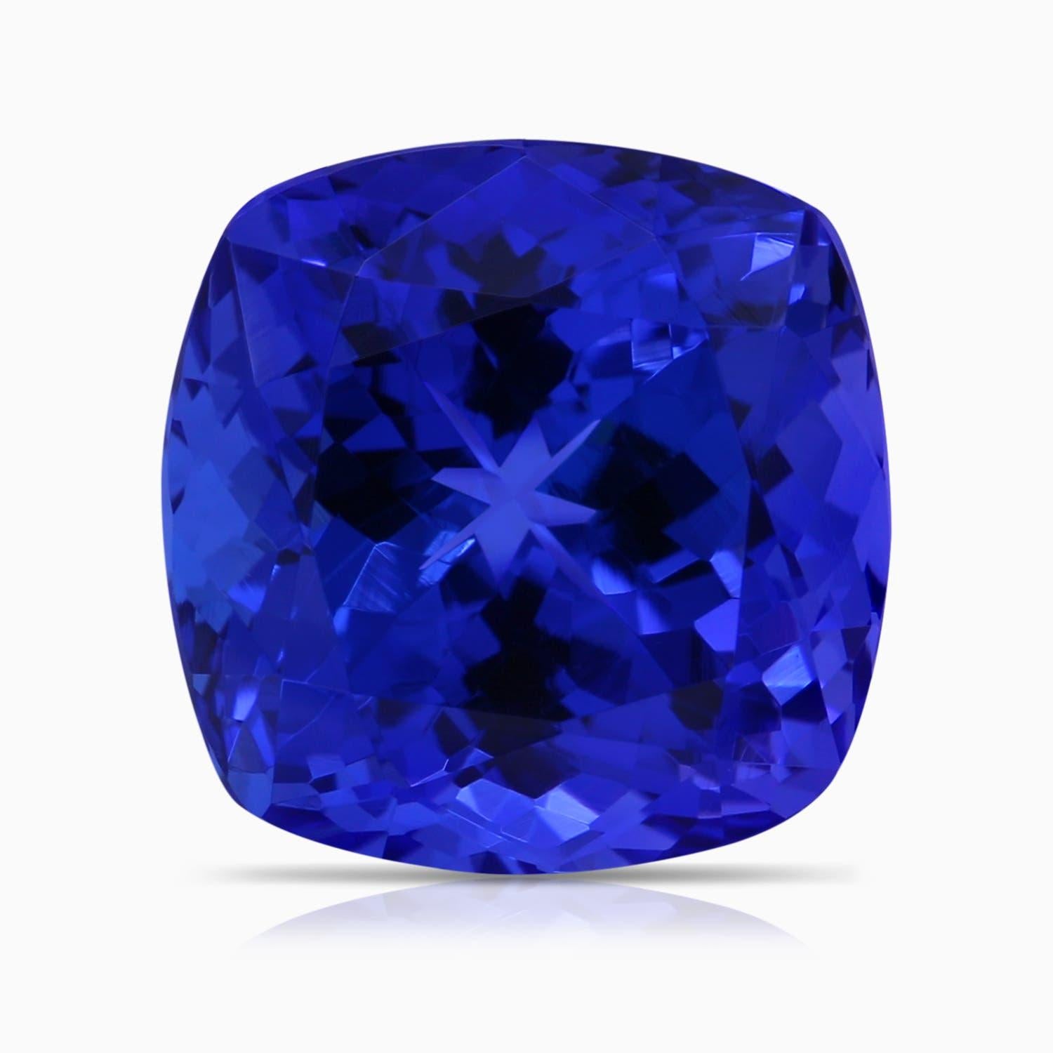 Pendentif en or massif 14K avec Tanzanite Naturelle certifiée GIA 9.91 ct coussin Pour femmes en vente