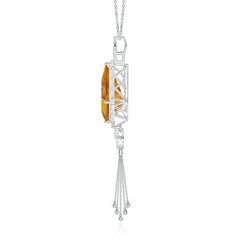 Pendentif en or 14K avec citrine en forme de cerf-volant certifiée GIA de 8,78 ct Angara Nature
