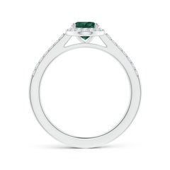 Angara natürlichen GIA zertifiziert oval 1,74 ct Teal Montana Saphir Ring in 14K Gold