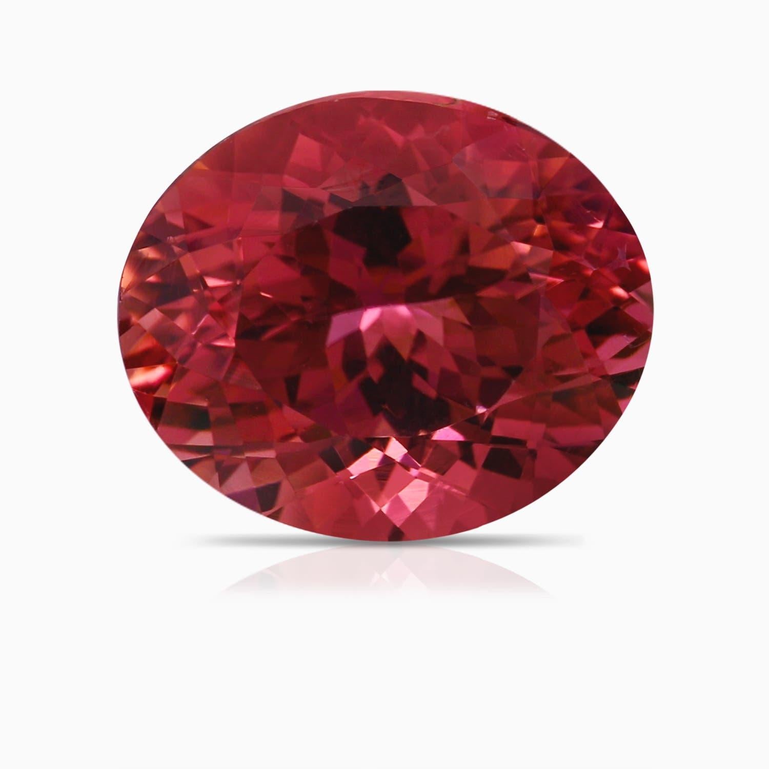 Angara Anillo de Turmalina Rosa Ovalada de 5,7 ct en Oro Macizo de 14 quilates con Certificado GIA Natural en venta 1