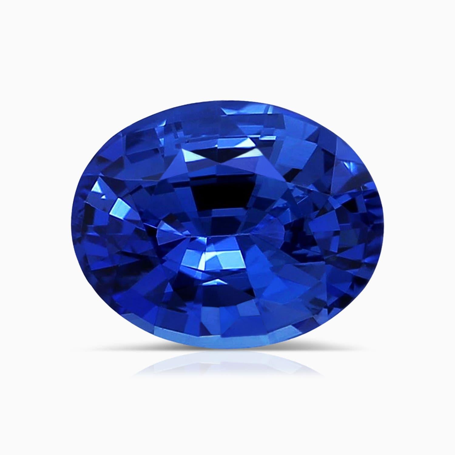 Anello aureola con zaffiro ovale certificato GIA di Angara e diamanti in oro 14K in vendita 1