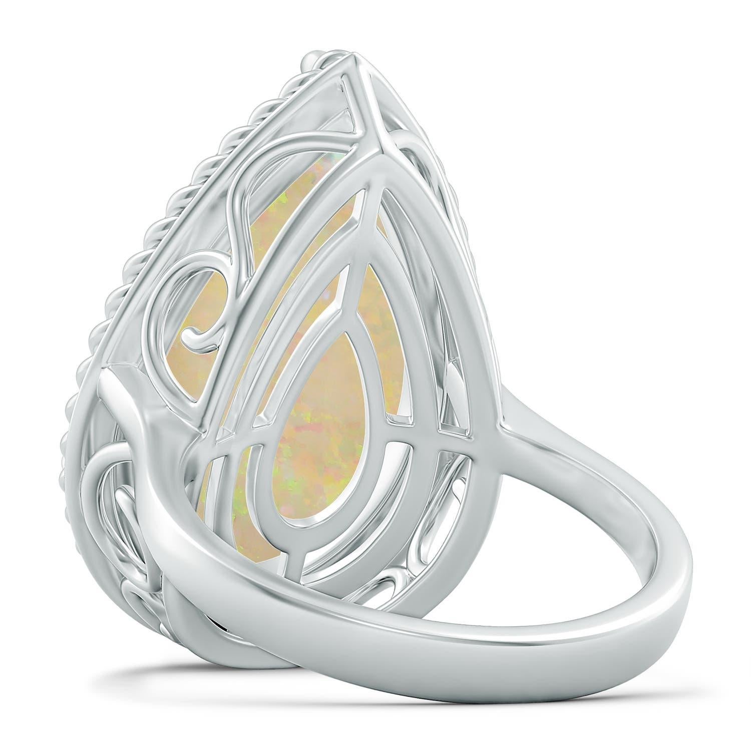 Angara natürlichen GIA zertifiziert Birne 7,81 ct Opal Cocktail-Ring in 14K massivem Gold Damen im Angebot