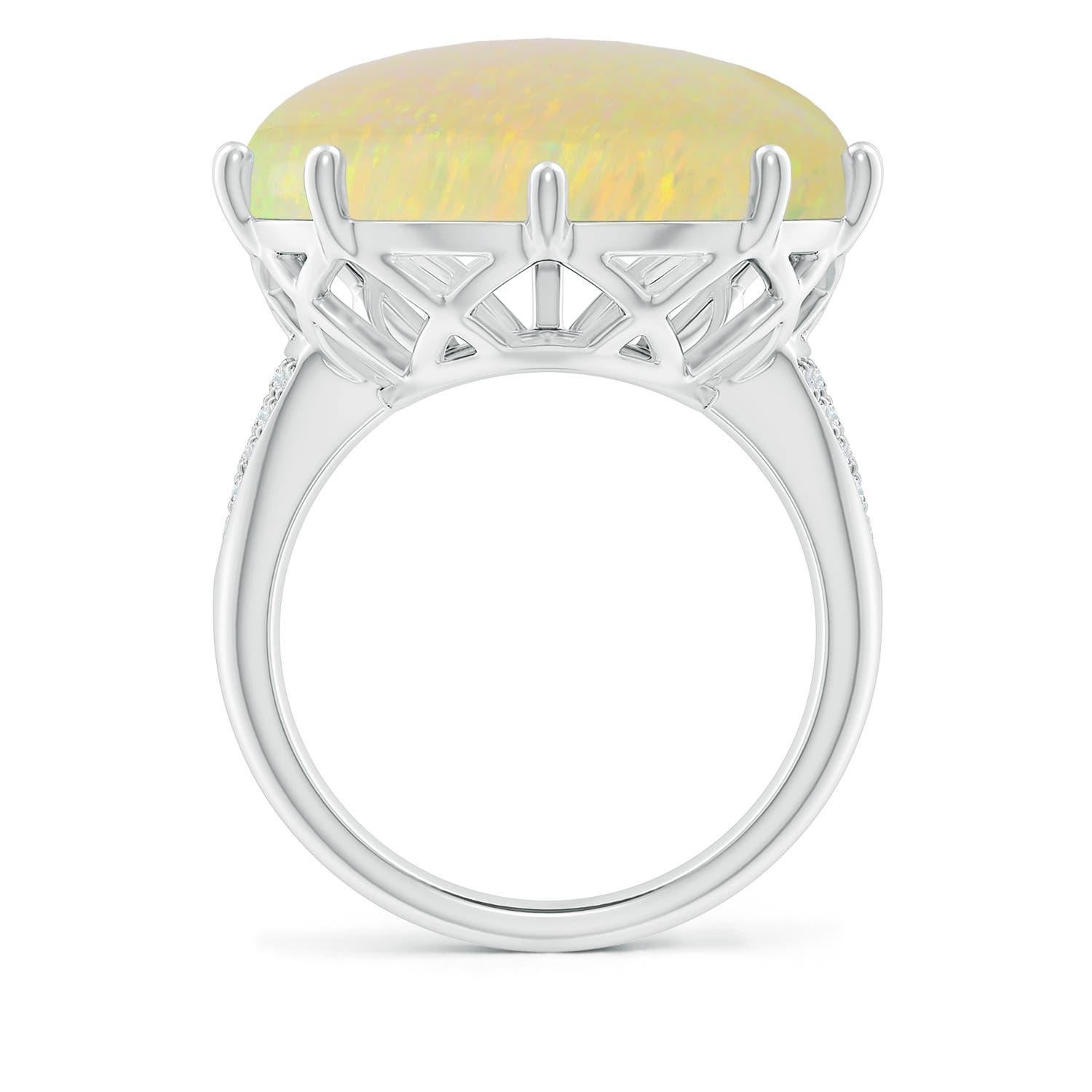 Angara Natural GIA zertifiziert birnenförmigen 16,84 ct Opal Ring in 14K massivem Gold (Tropfenschliff) im Angebot