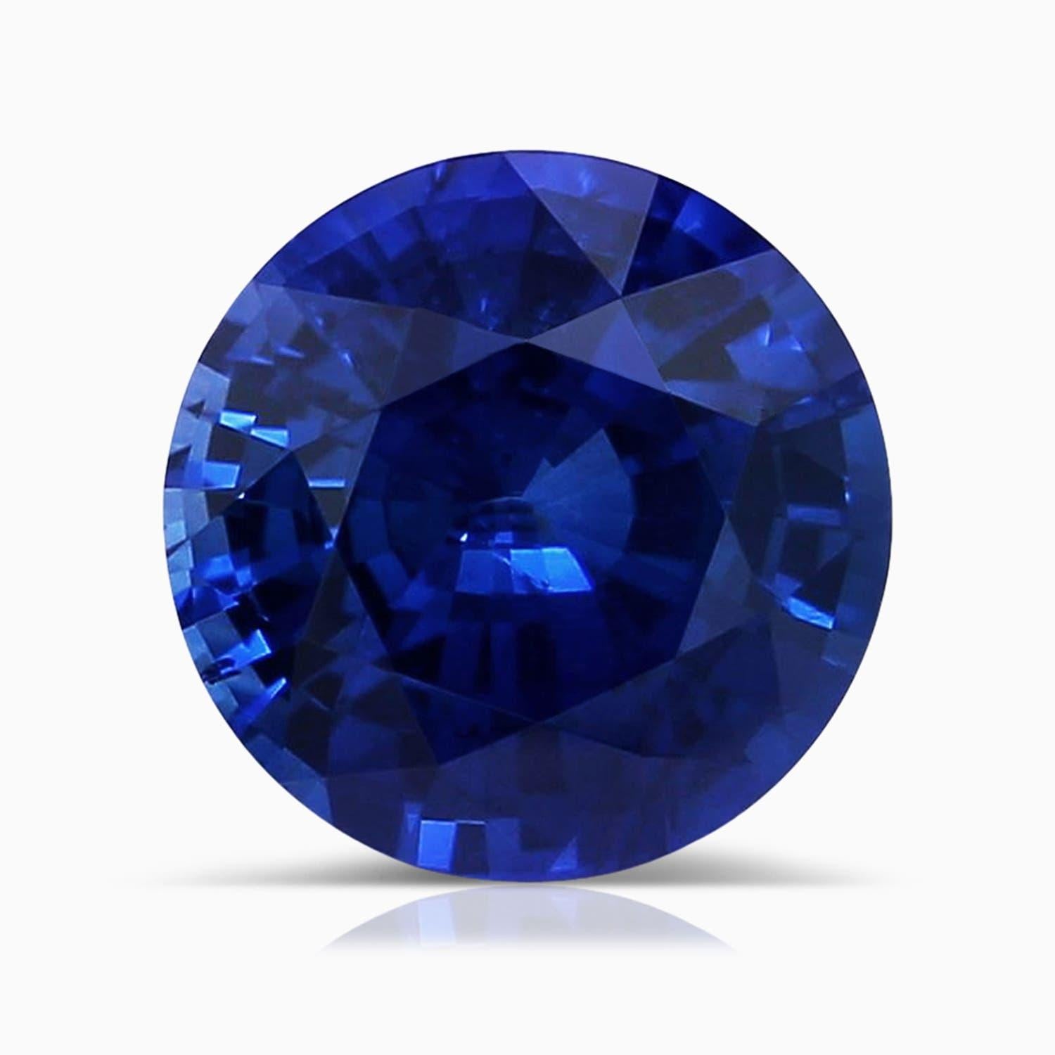 Anello solitario con zaffiro rotondo certificato GIA di Angara in oro 14 carati per donne in vendita 1