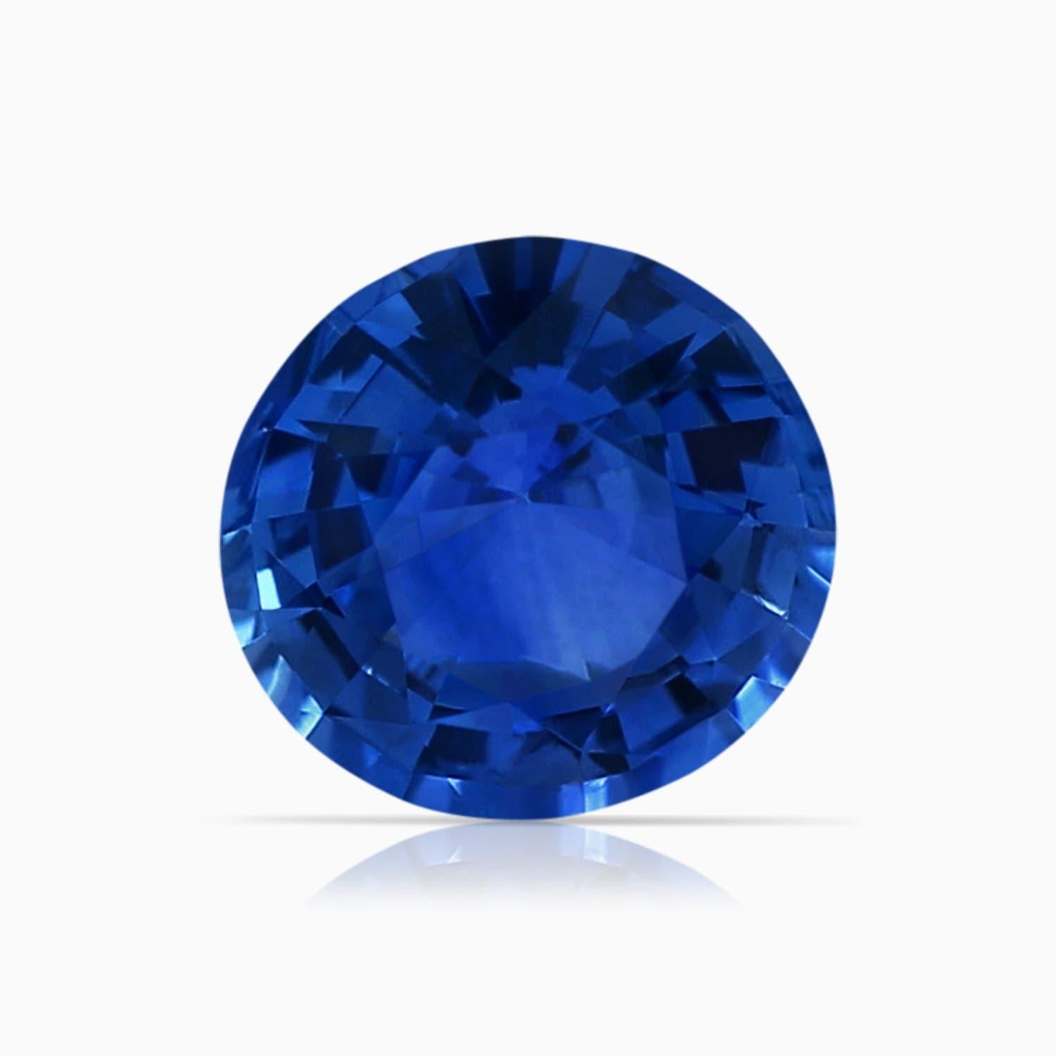 De las mujeres Anillo de oro macizo de 14 quilates con zafiro natural certificado por la GIA y mango partido trenzado en venta