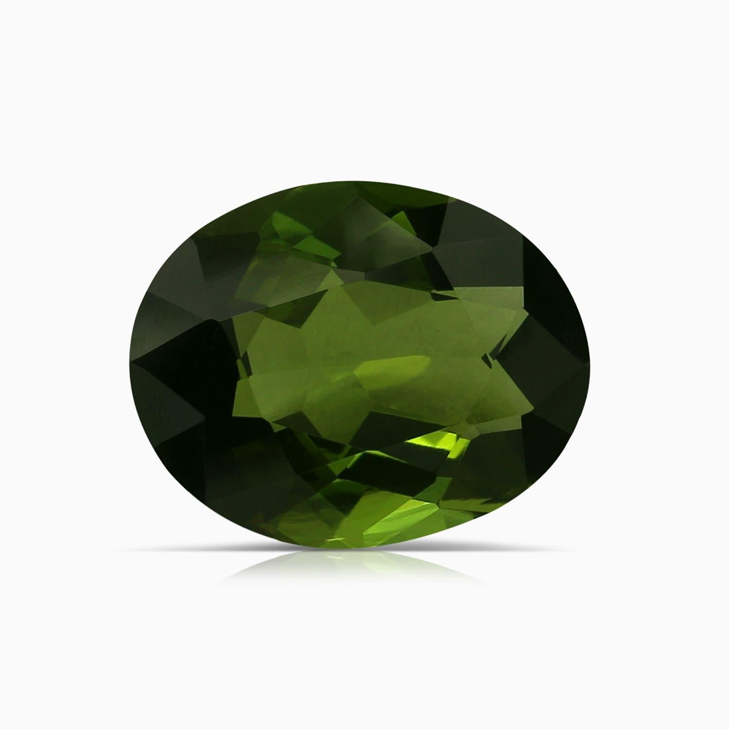 Angara Bague solitaire en or 14 carats avec tourmaline ovale de 2,12 ct certifiée GIA Naturelle en vente 1
