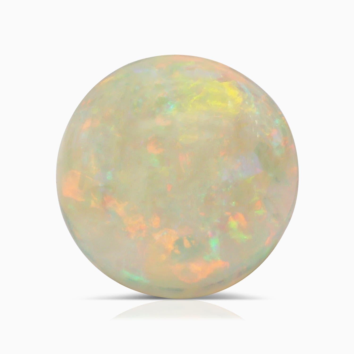 Angara natürlichen GIA zertifiziert Solitär Runde 2,08 ct Opal Ring in 14K massivem Gold im Angebot 1