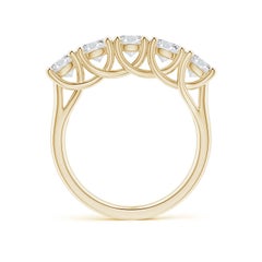 Angara Natural Half Eternity 1.75 ct Diamond Wedding Band in 14K Solid Gold