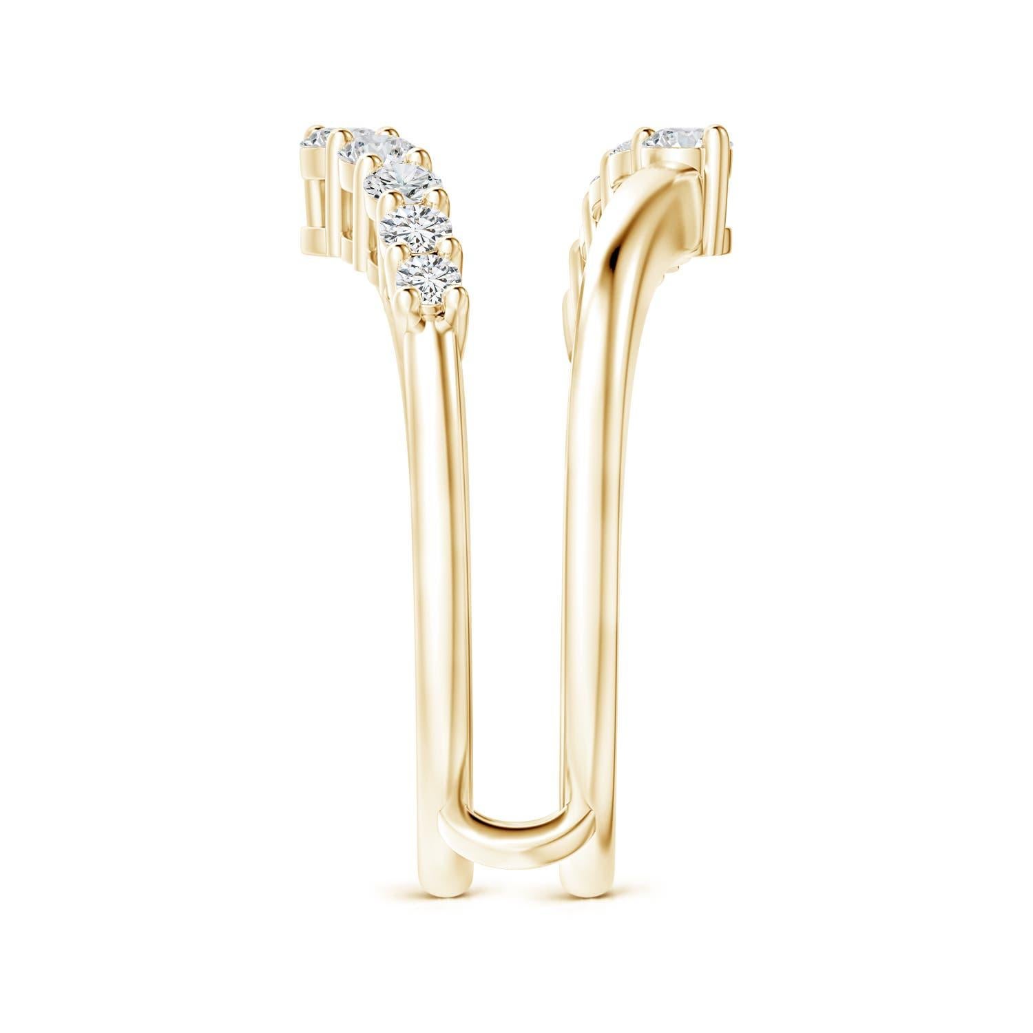 Angara Natural Journey Diamant Ring Wrap in 14K massivem Gold für Frauen (Rundschliff) im Angebot