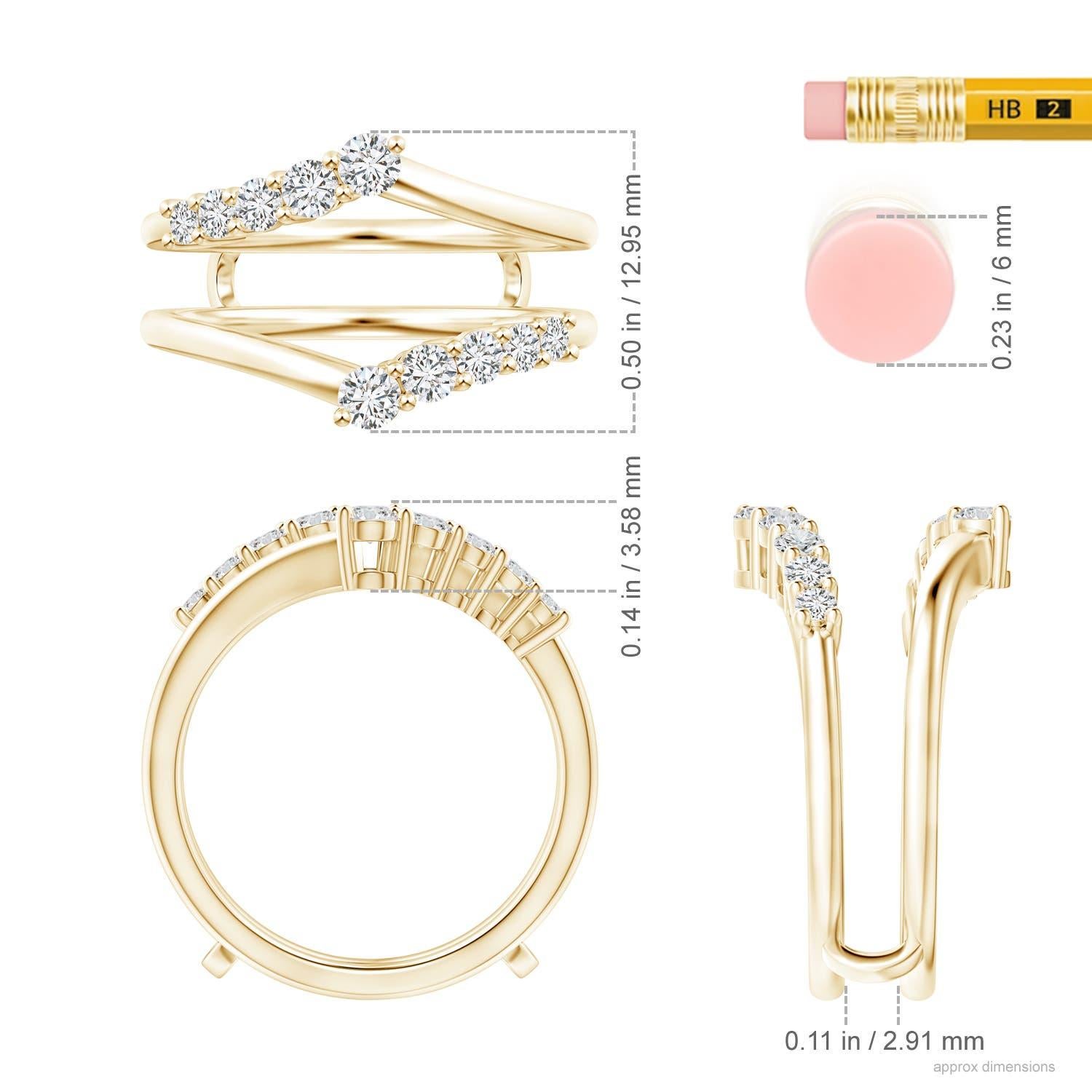 Angara Natural Journey Diamant Ring Wrap in 14K massivem Gold für Frauen im Angebot 1