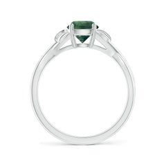 Angara Natural Nature Inspired 1 ct Teal Montana Sapphire Ring in 14K Solid Gold