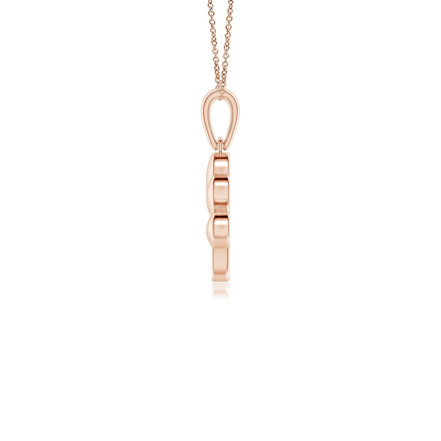 Caratterizzato da un adorabile disegno a zampa di cane, questo ciondolo con diamante è realizzato in oro rosa 14k. I diamanti scintillanti sono incastonati in un'incastonatura di pava sulla zampa lucente e hanno un aspetto squisito. Heldly, che si
