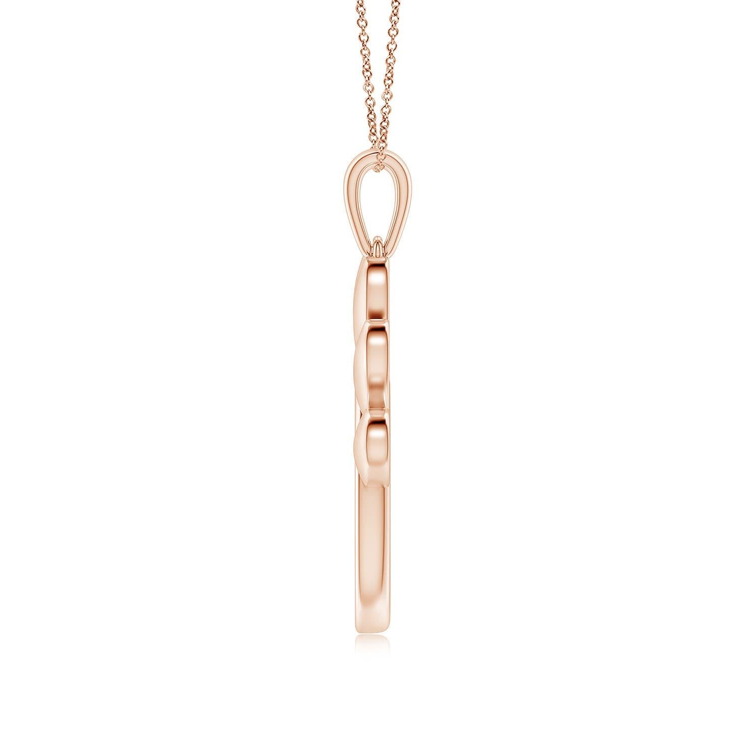 Caratterizzato da un adorabile disegno a zampa di cane, questo ciondolo con diamante è realizzato in oro rosa 14k. I diamanti scintillanti sono incastonati in un'incastonatura di pava sulla zampa lucente e hanno un aspetto squisito. Heldly, che si
