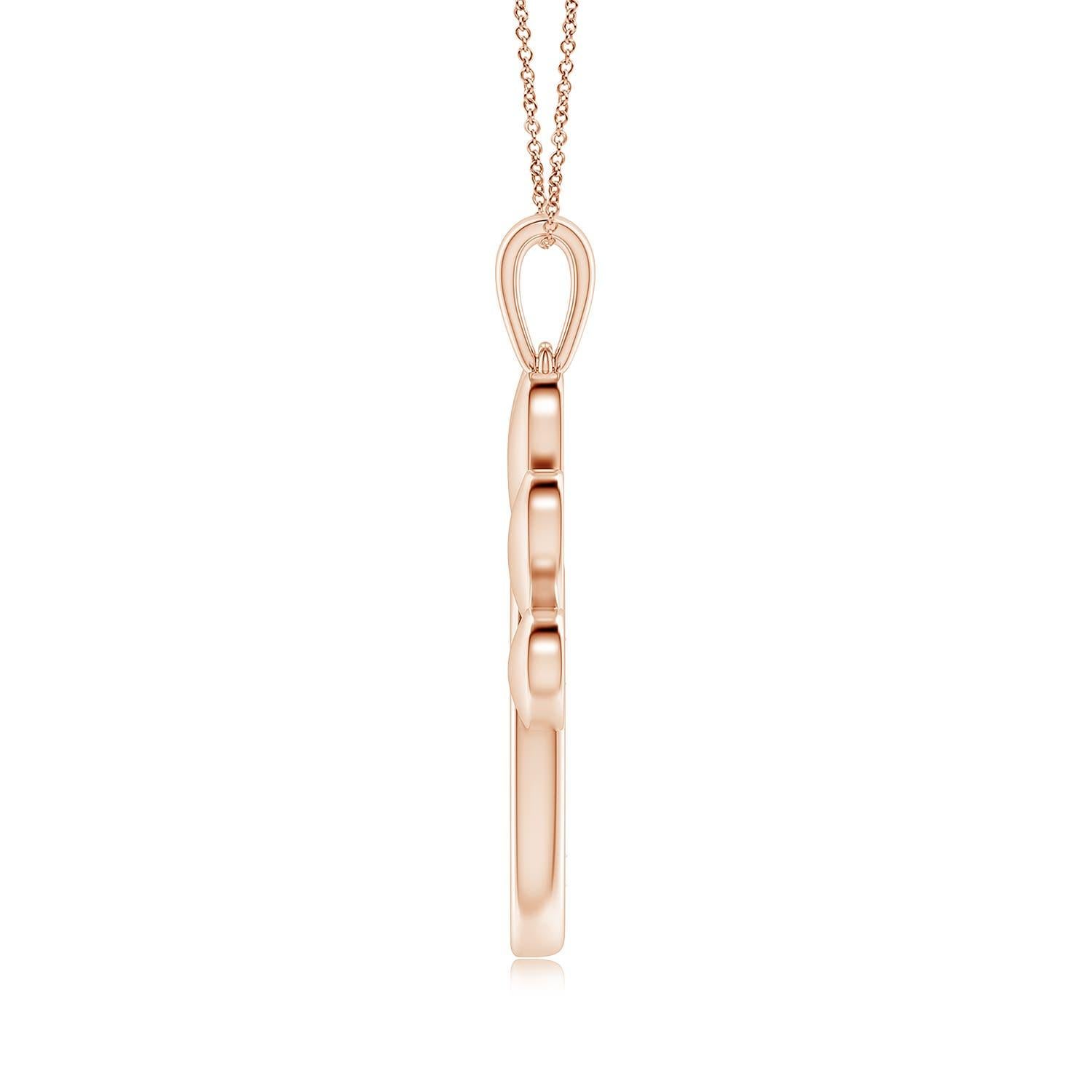 Caratterizzato da un adorabile disegno a zampa di cane, questo ciondolo con diamante è realizzato in oro rosa 14k. I diamanti scintillanti sono incastonati in un'incastonatura di pava sulla zampa lucente e hanno un aspetto squisito. Heldly, che si