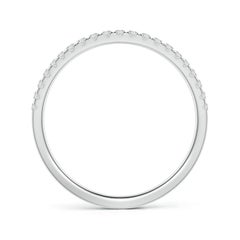 Angara Natural Pave-Set Round Diamond Curved Wedding Ring in 14K Solid Gold