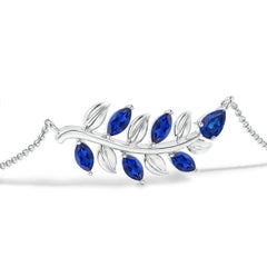 Angara Natural Pear and Marquise Sapphire Branch Bracelet in 14K Gold for Women