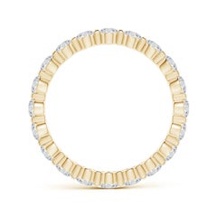 Angara Natural Prong-Set 1.04ct Diamond Eternity Stackable Ring 14K Solid Gold