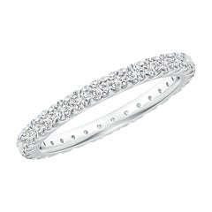Angara Natural Prong-Set 1.05 ct Diamond Eternity Wedding Band in 14K Solid Gold