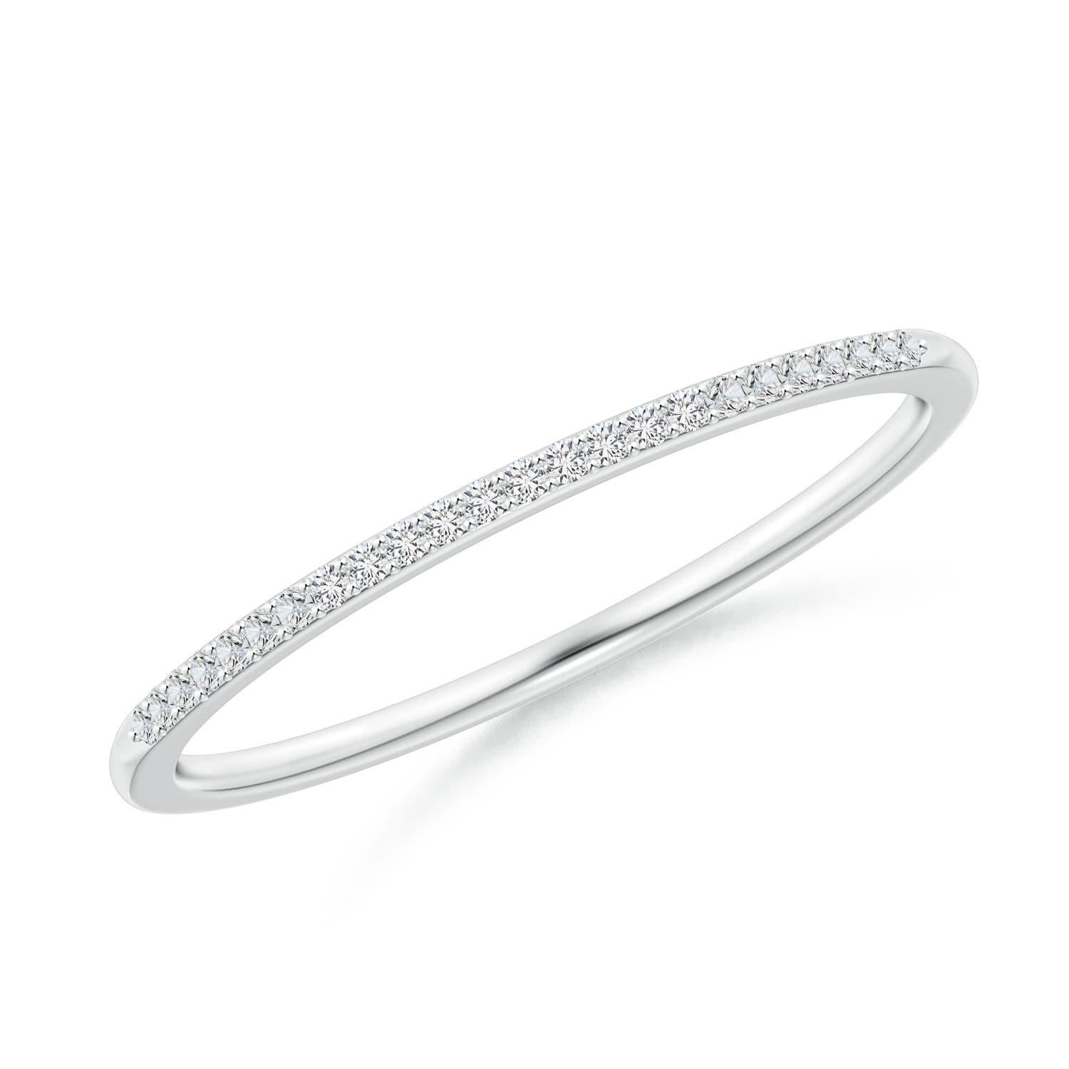 Donna Anello nuziale classico con diamanti naturali incastonati Angara in oro massiccio 14K in vendita