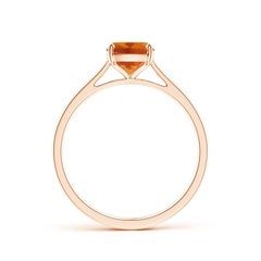 Angara Natural Prong-Set Cushion 1.35ct Citrine Solitaire Ring in 14K Solid Gold