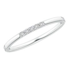 Angara Natürlicher Diamant Stapelbarer Ehering in 14K massivem Gold