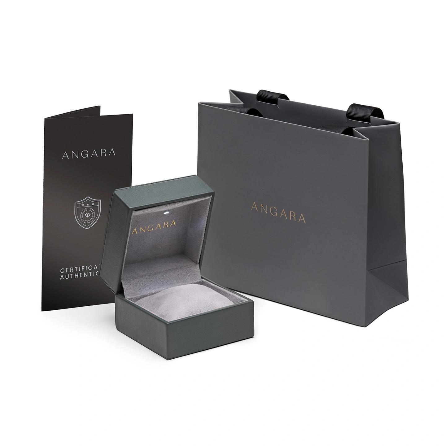 Pulsera de diamantes naturales engastados Angara en oro macizo de 14 quilates para mujer en venta 3