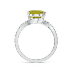 Angara Natural Prong-Set GIA Certified Oval 2.77 ct Tourmaline Ring in 14K Gold