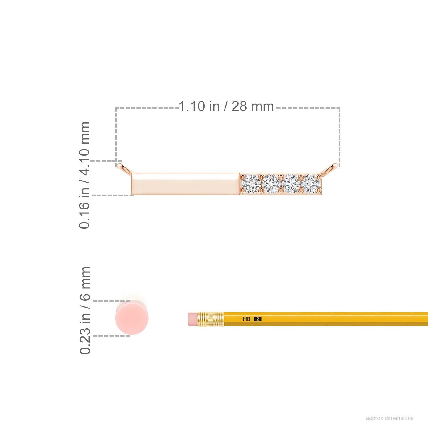 Taglio rotondo Collana Angara Nature con diamanti rotondi incastonati in oro rosa 14 carati per donna in vendita