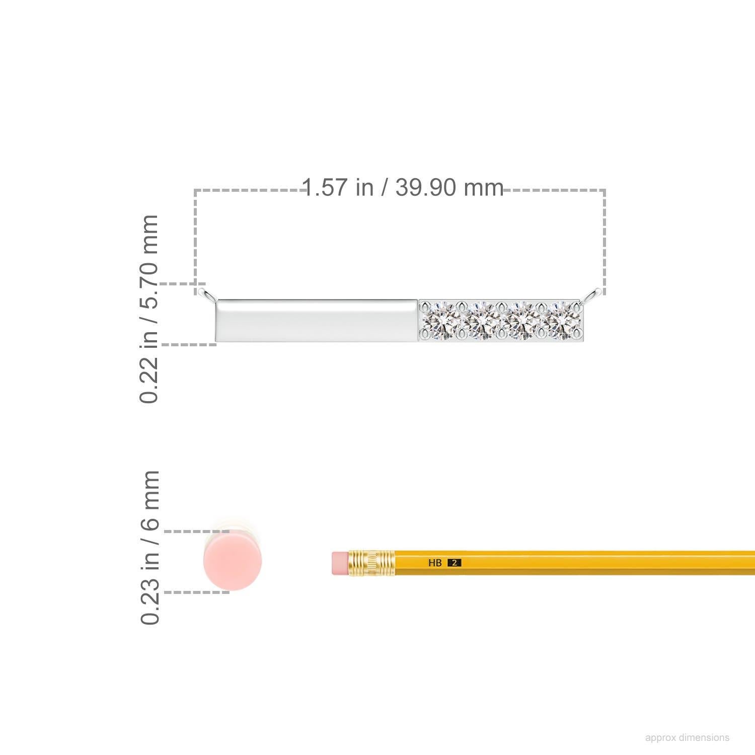 Taglio rotondo Collana Angara con diamanti rotondi naturali incastonati in oro bianco 14K per donna in vendita