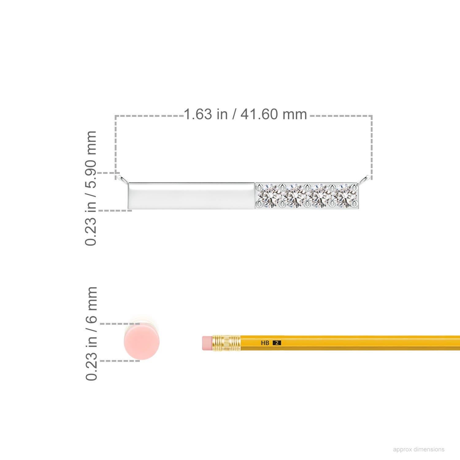 Taglio rotondo Collana Angara con diamanti rotondi naturali incastonati in oro bianco 14K per donna in vendita