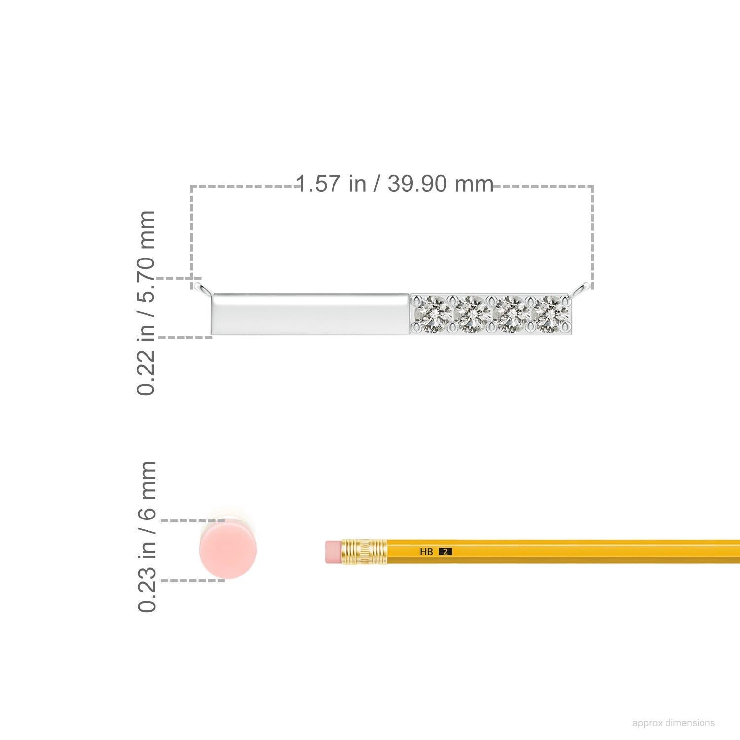 Taglio rotondo Collana Angara con diamanti rotondi naturali incastonati in oro bianco 14K per donna in vendita