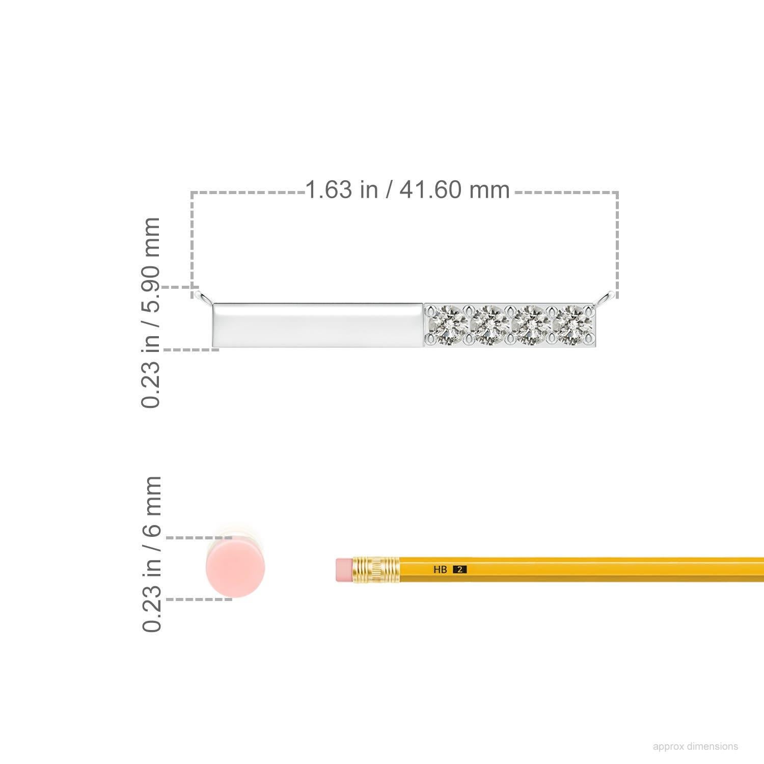 Taglio rotondo Collana Angara con diamanti tondi naturali incastonati in oro bianco 14K per donna in vendita
