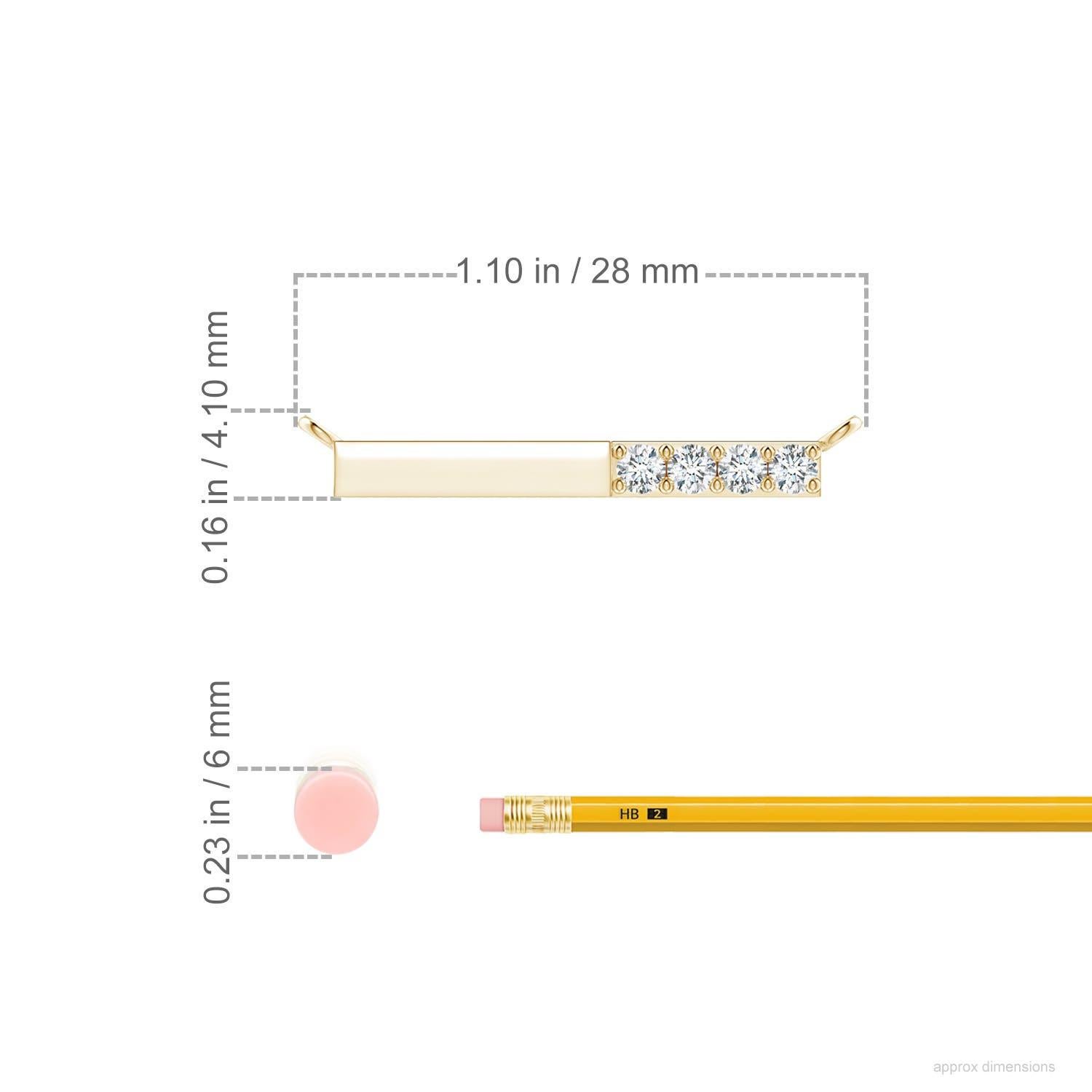 Taglio rotondo Collana Angara Nature con diamanti rotondi incastonati in oro giallo 14K per donna in vendita