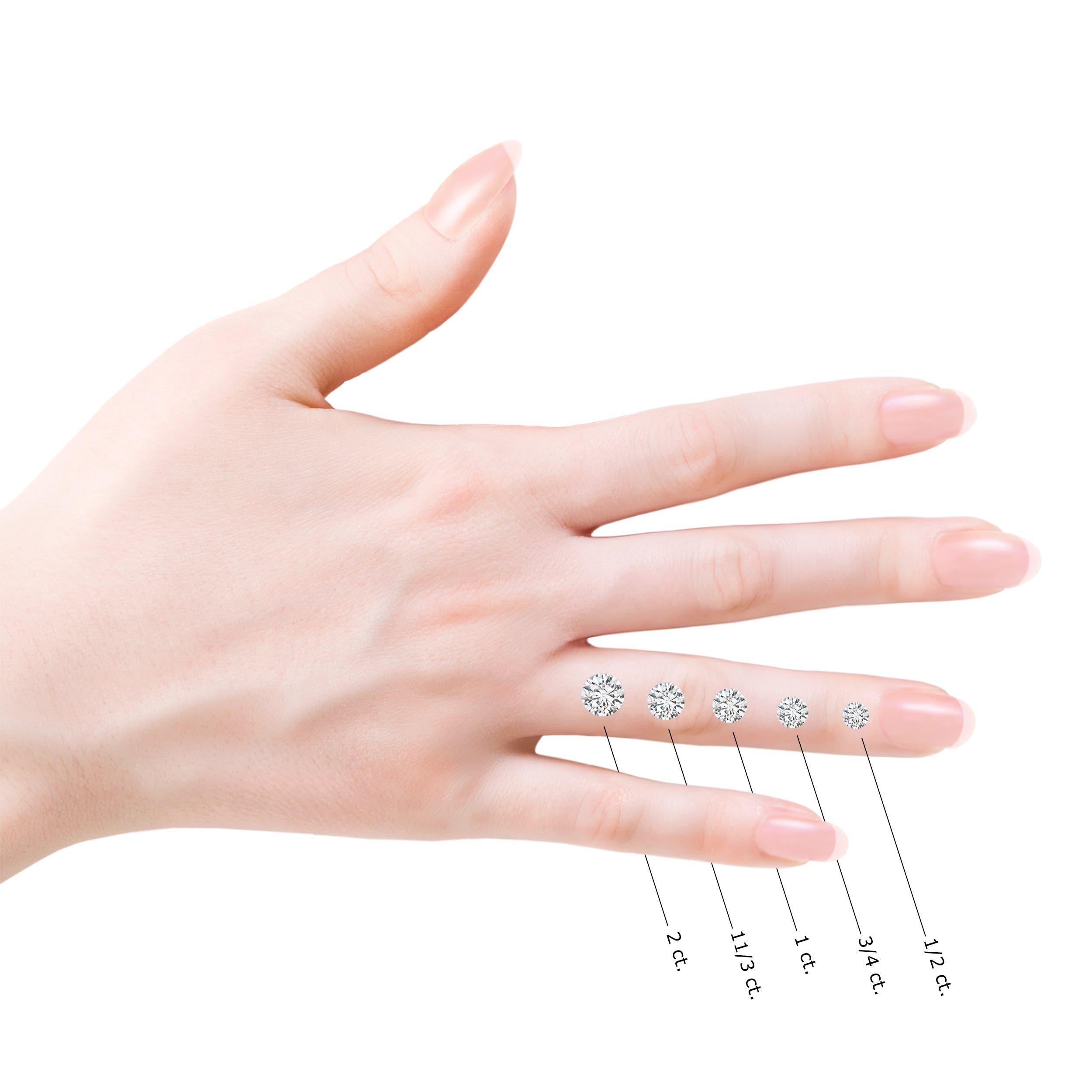 Anillo Angara de oro macizo de 14 quilates con diamantes y rubíes naturales engastados en garras en venta 2
