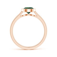 Angara Bague solitaire en or massif 14K avec saphir Montana rond naturel de 1 ct Teal