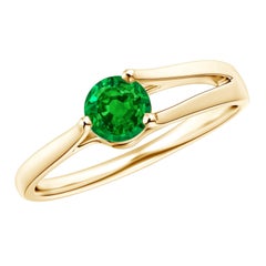 Emerald Solitaire Rings