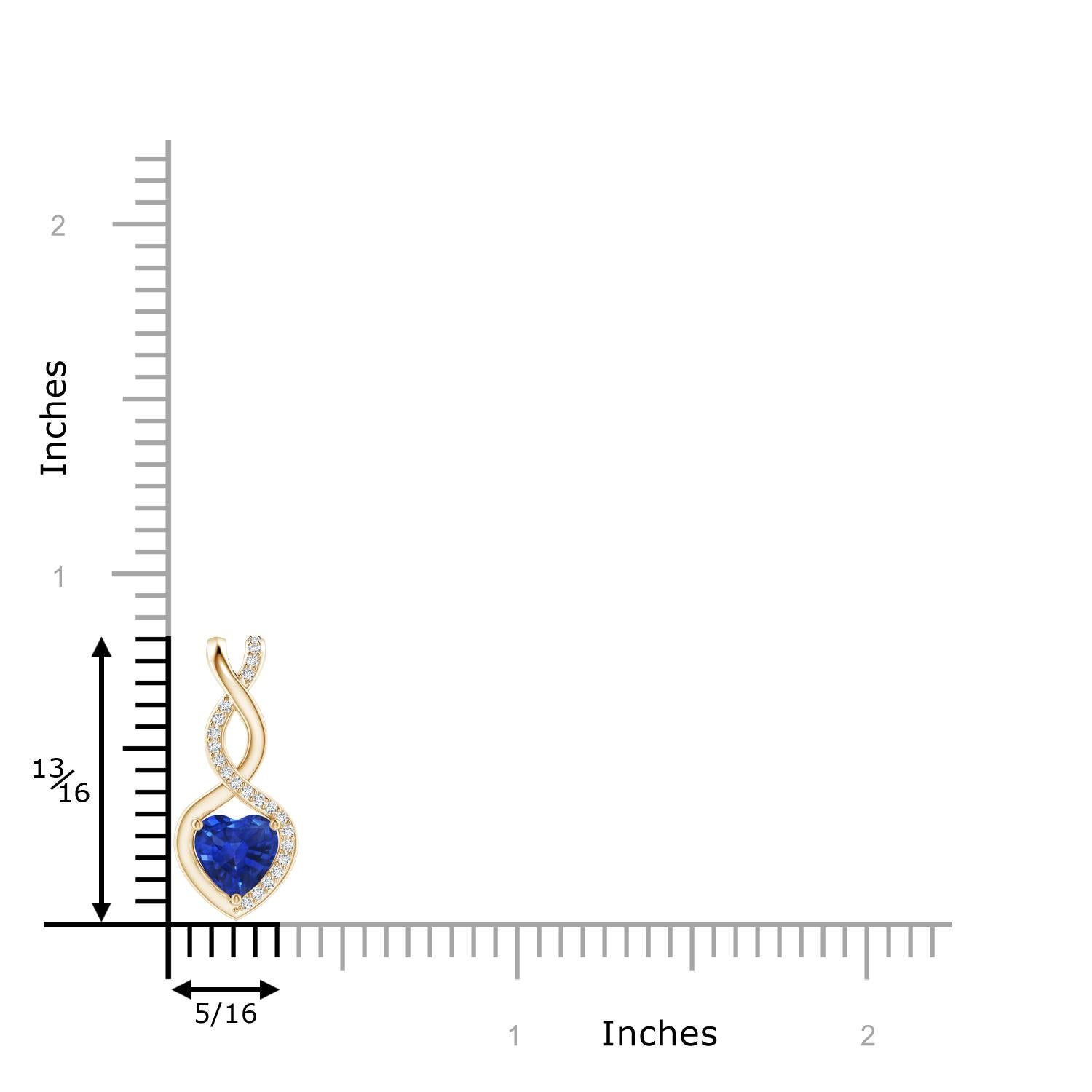 aquamarine infinity heart pendant with diamonds
