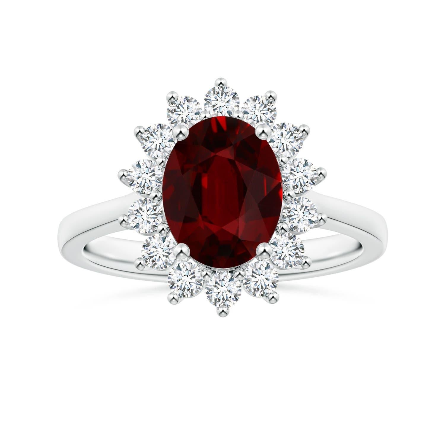 Customizable ANGARA Princess Diana Inspired GIA Certified Ruby