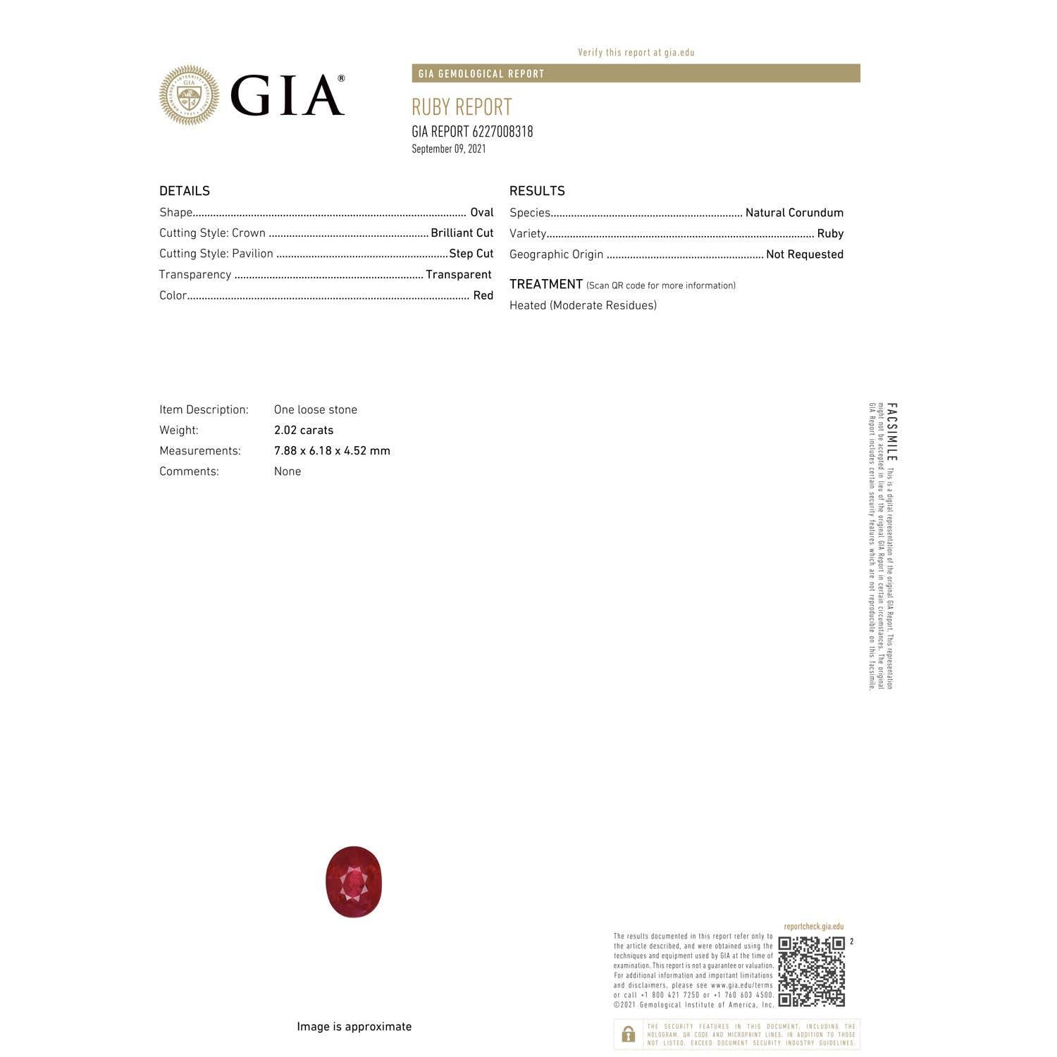 Angara Princess Diana Inspired Gia Certified Ruby Ring in Rose Gold with Halo 3