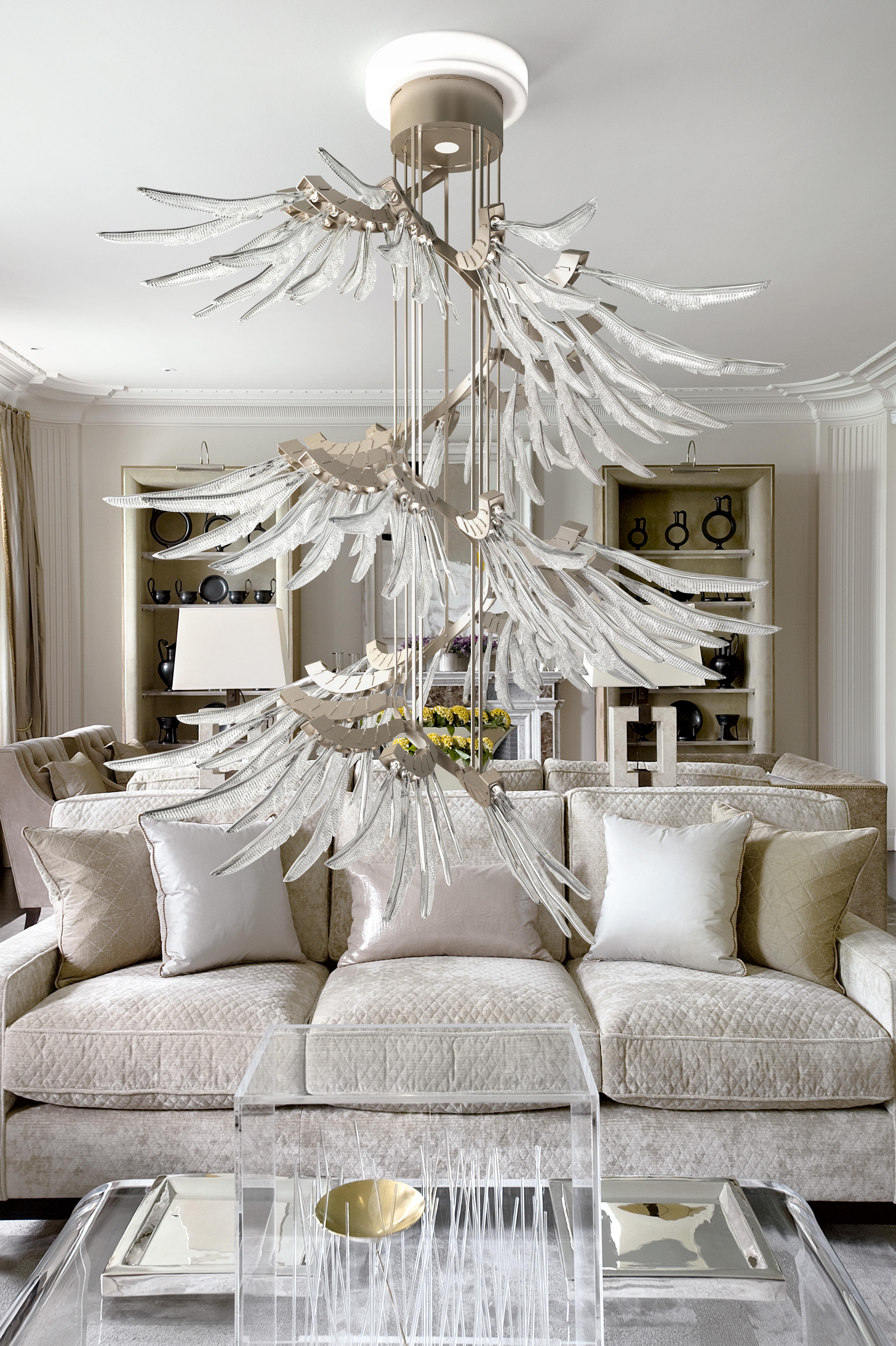 Italian Angel 7249 Suspension Lamp in Glass, by AI Design from Barovier&Toso