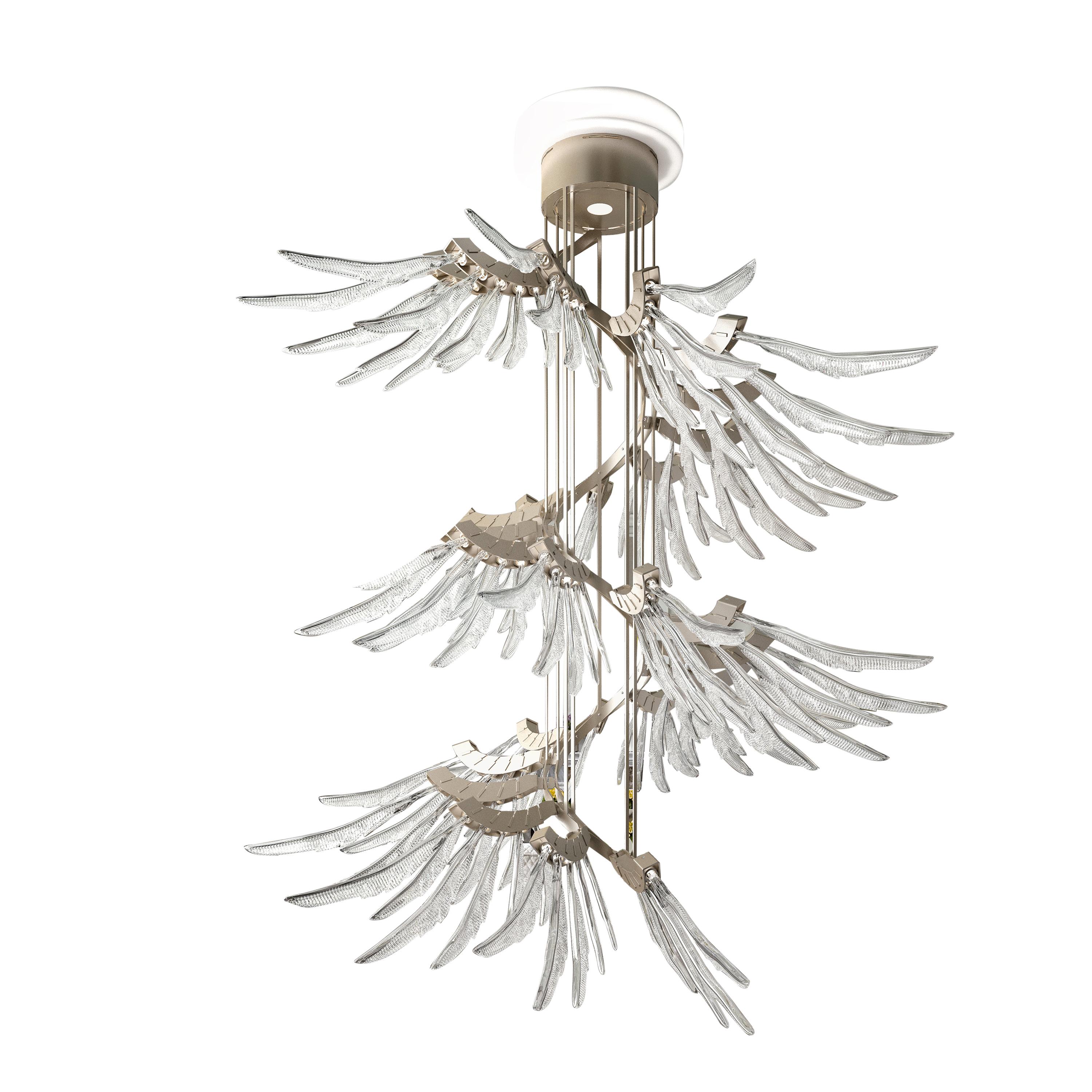 Clear (Crystal_CC) Angel 7249 Suspension Lamp in Glass, by AI Design from Barovier&Toso