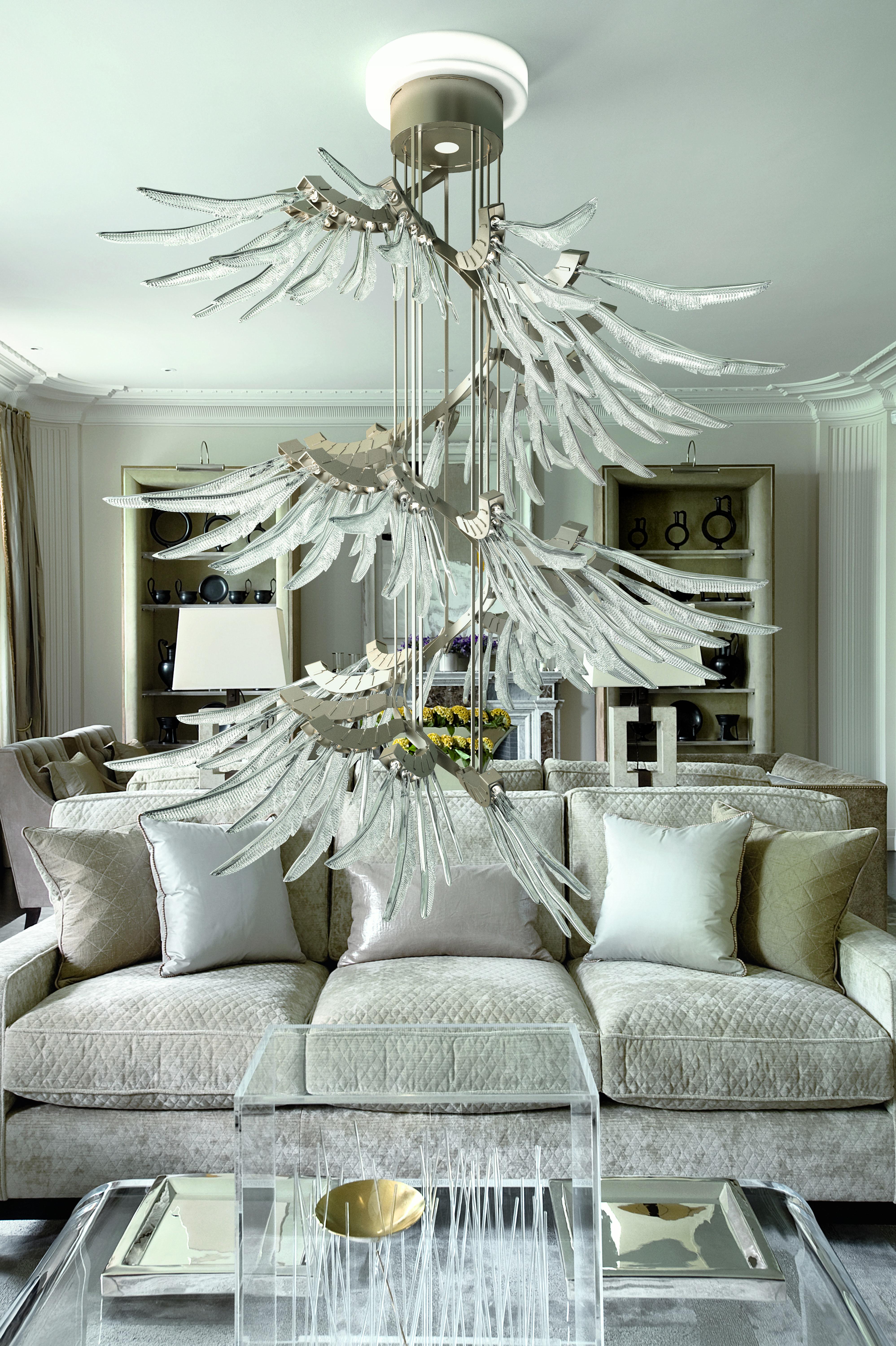 Crystal Angel 7249 Suspension Lamp in Glass, by AI Design from Barovier&Toso