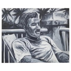 Angel Abreu Painting of Ernest Hemingway