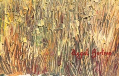 Spanish landscape oil on canvas painting