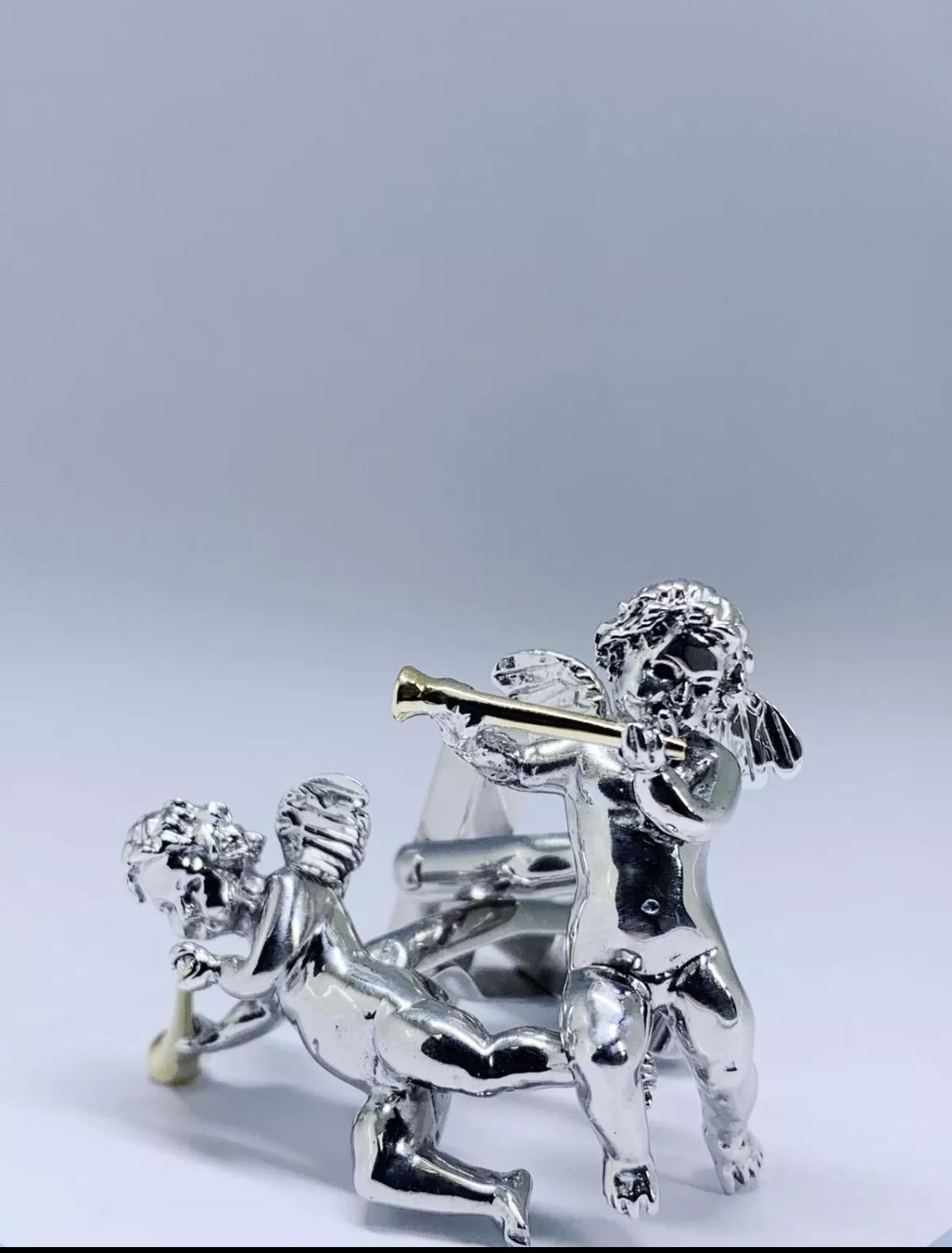 Gemelos a medida Ángel de plata de ley fina en Nuevo estado para la venta en London, GB